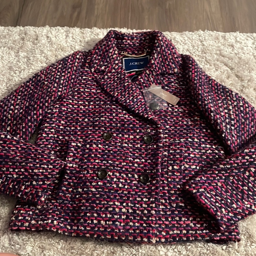 NWT GORGEOUS JCrew lined coat size XS